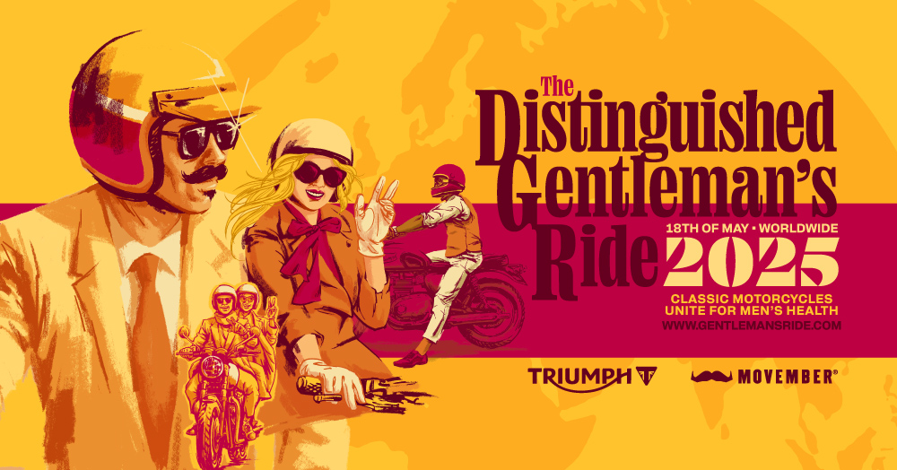 【5/18 DGR開催決定！】トライアンフが協賛するチャリティイベント「The Distinguished Gentleman’s Ride 2025」が今年も開催！
